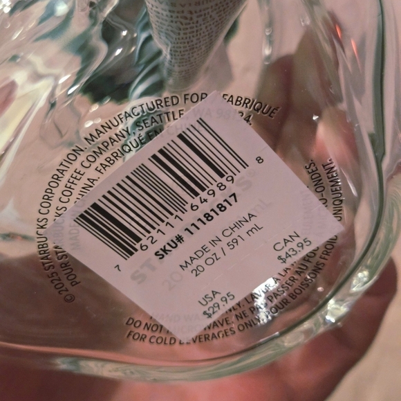 2025 Starbucks Bearista Glass Cup - Picture 8 of 10